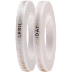 Paper Poetry Tapes Monate & Wochentage 5mm 10m 2 Stück Paper Poetry Tapes Monate & Wochentage 5mm 10m 2 Stück von Rico Design
