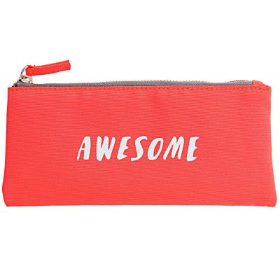 Paper Poetry Textil Etui Awesome neonorange 10x21,5cm von Rico Design