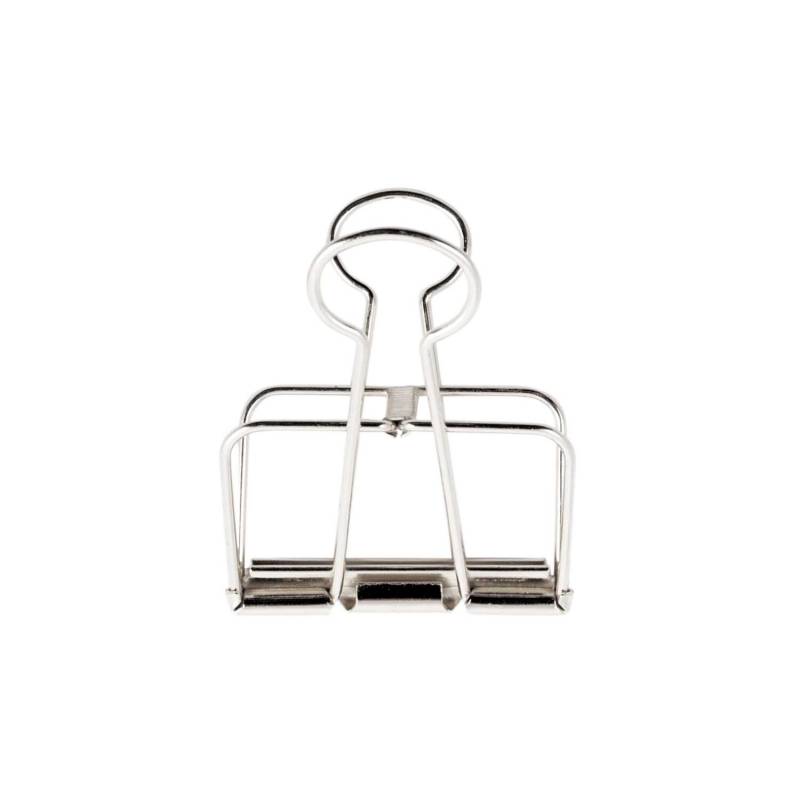 Paper Poetry Wire Clips silber 19mm 6 Stück von Rico Design