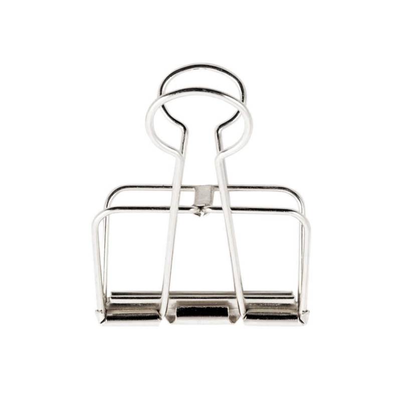 Paper Poetry Wire Clips silber 32mm 3 Stück von Rico Design