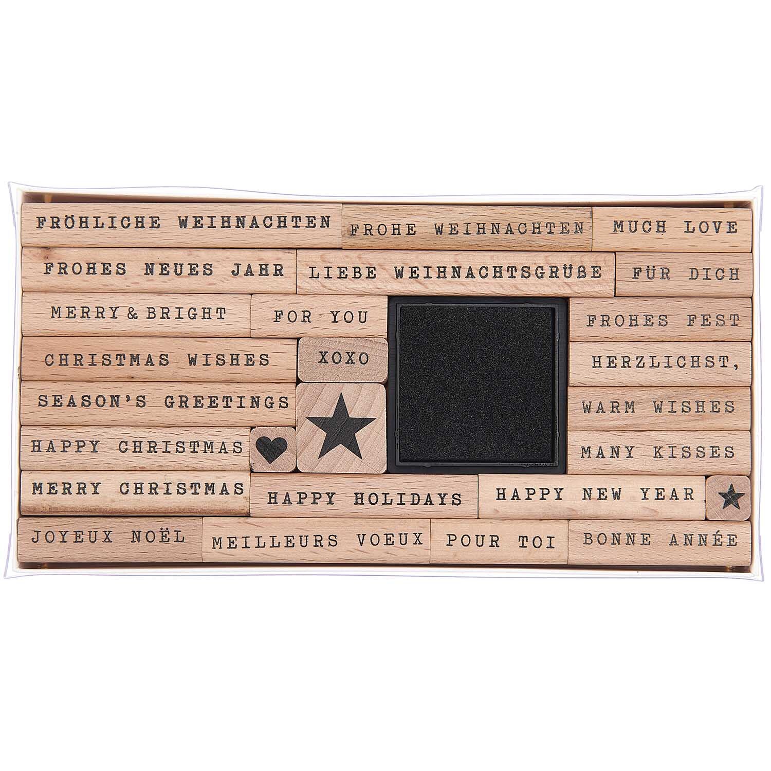 Paper Poetry XL Stempelset Merry Christmas Typewriter von Rico Design