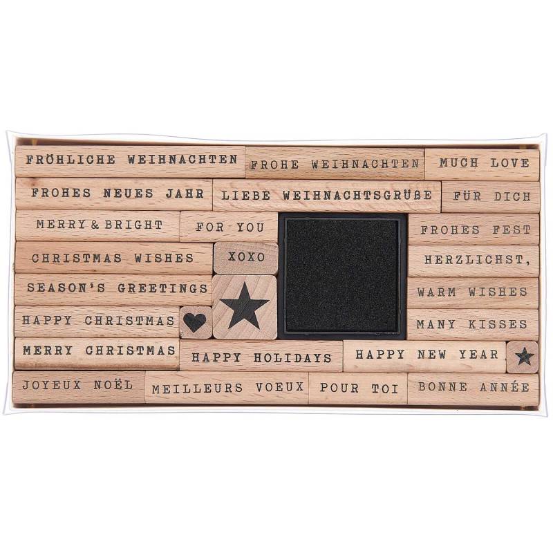 Paper Poetry XL Stempelset Merry Christmas Typewriter von Rico Design