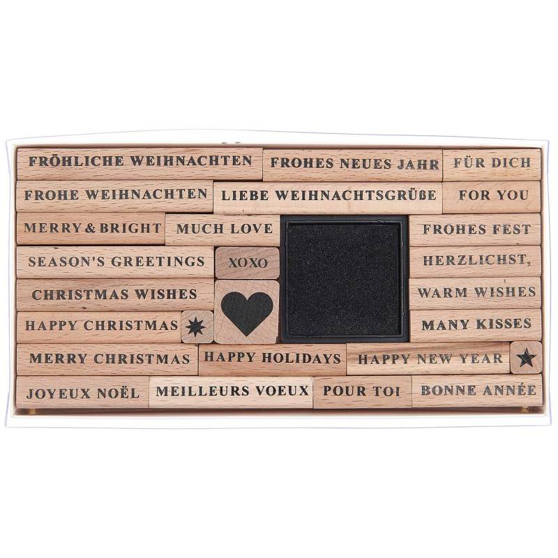 Paper Poetry XL Stempelset Merry Christmas serif von Rico Design