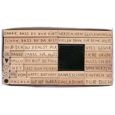 Paper Poetry Stempelset Texte Deutsch XL Paper Poetry Stempelset Texte Deutsch XL von Rico Design