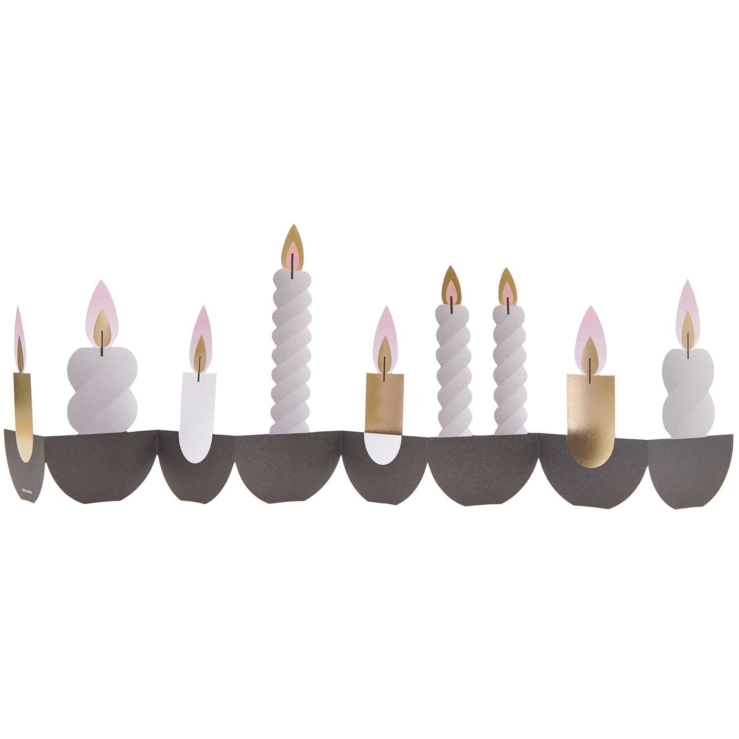 Rico Design Paper Poetry Zickzack-Karte Kerzen schwarz 65x16cm von Rico Design