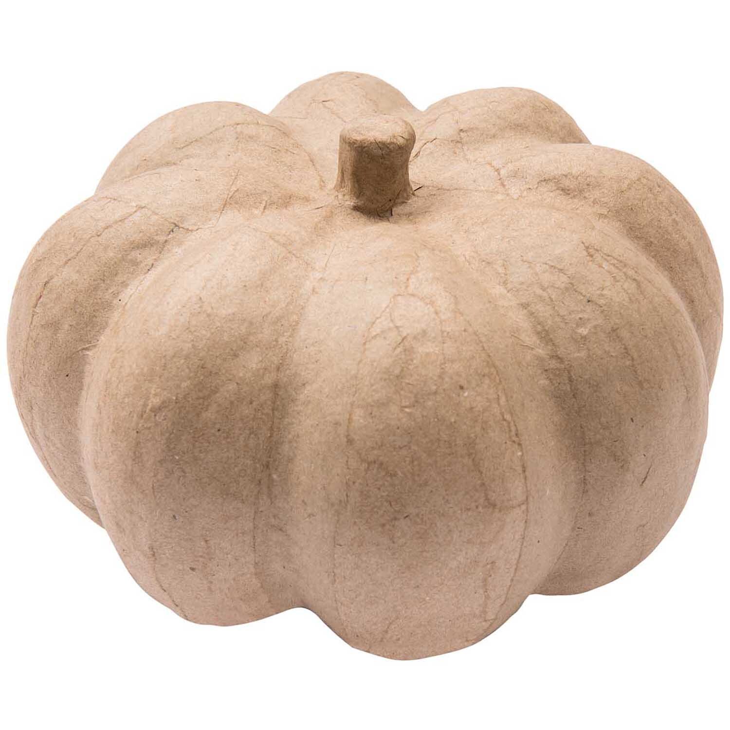 Pappmaché Kürbis groß 20x11cm Pappmaché Kürbis groß 20x11cm von Rico Design