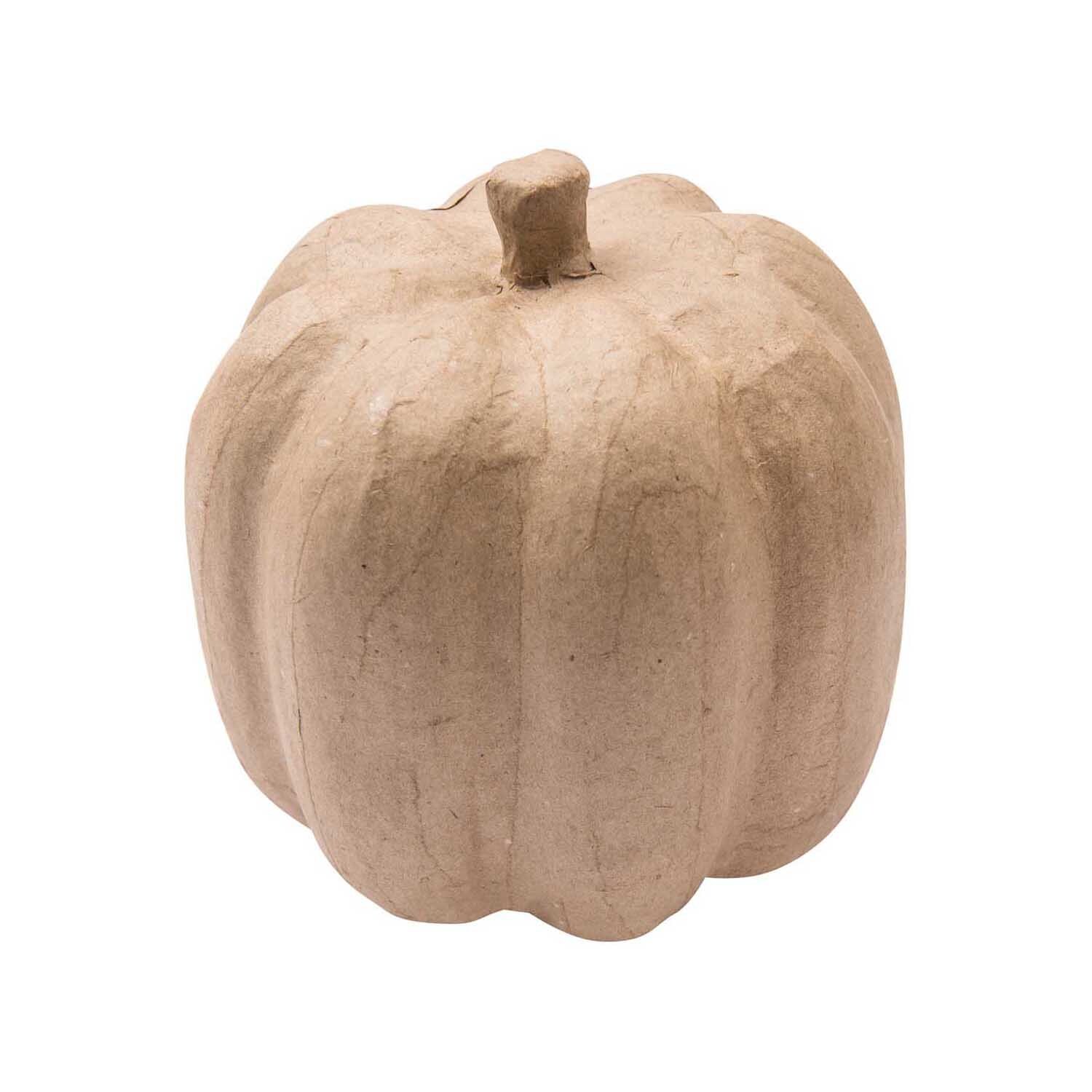 Pappmaché Kürbis mittel 15x14cm Pappmaché Kürbis mittel 15x14cm von Rico Design