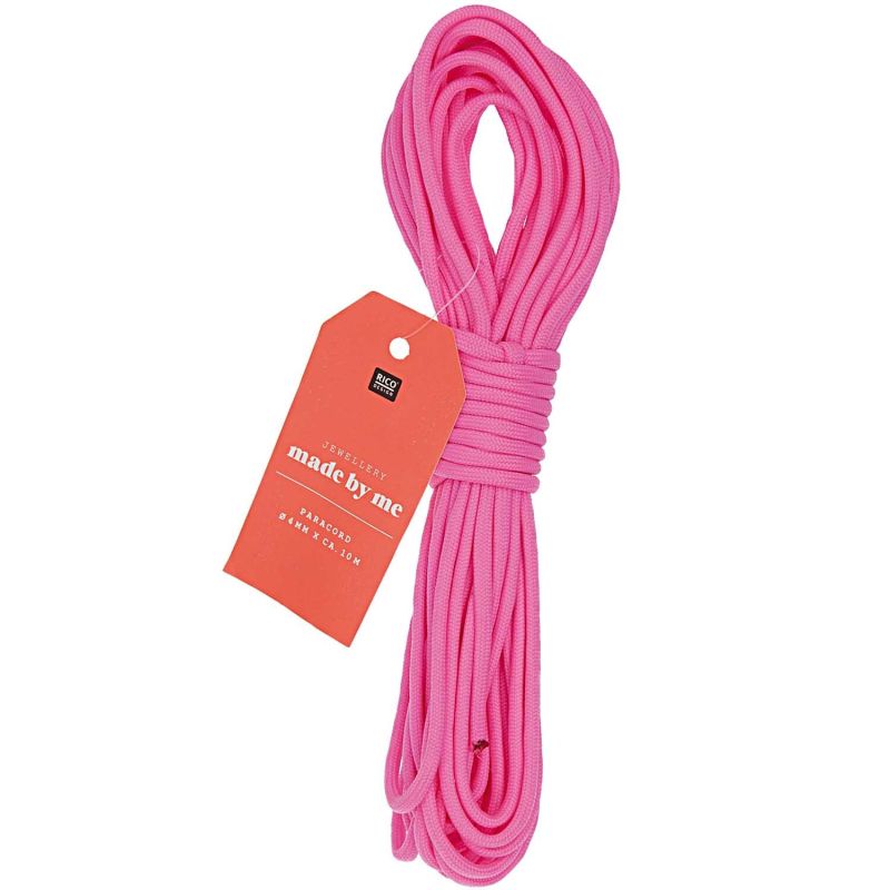 Paracord Band neonpink 4mm 10m Paracord Band neonpink 4mm 10m von Rico Design