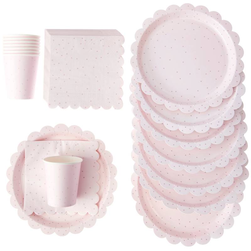 Rico Design Party-Set Punkte Hellrosa von Rico Design