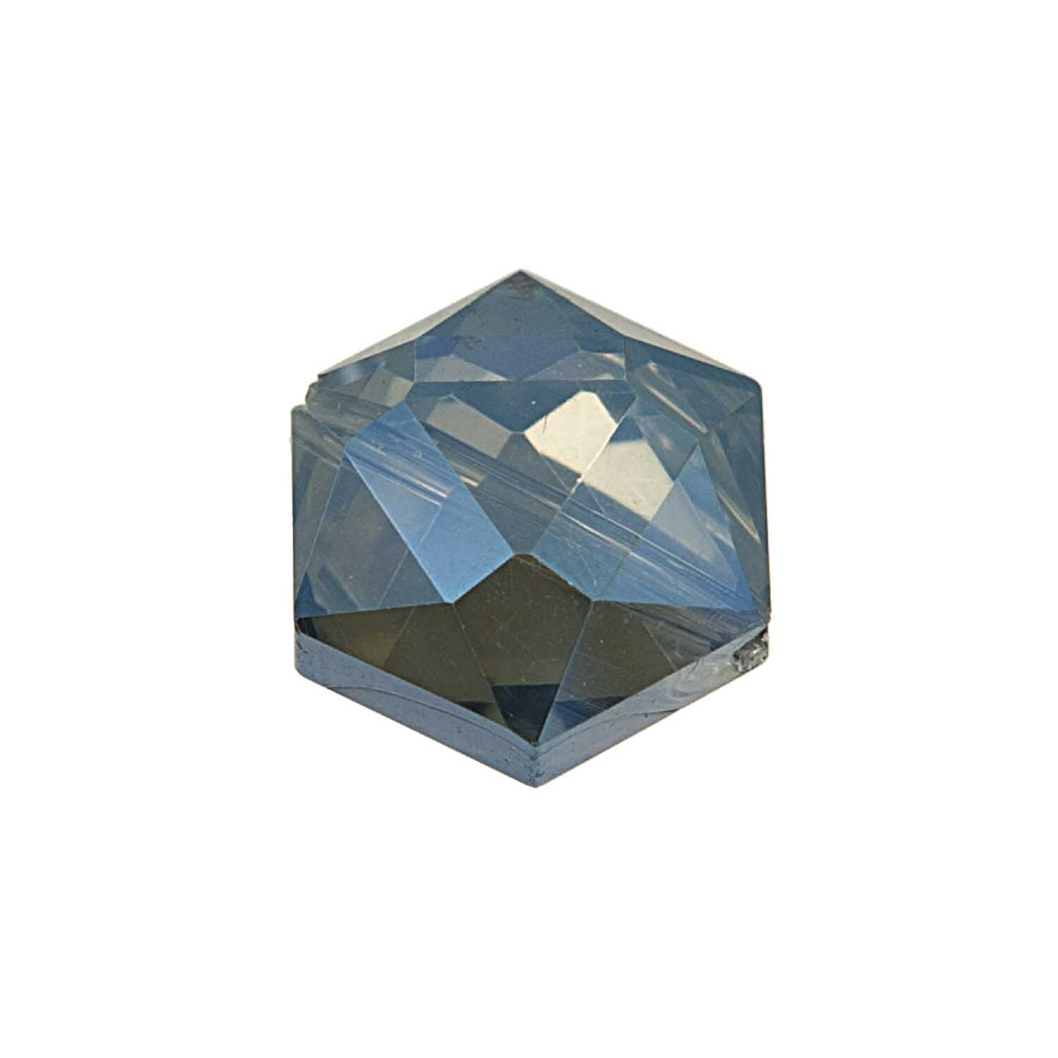Perle geschliffen blau irisierend 14x10mm Glas 4 Stück Perle geschliffen blau irisierend 14x10mm Glas 4 Stück von Rico Design