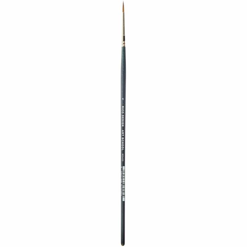 Pinsel Art School Acryl Synthetic rund kurzer Stiel von Rico Design