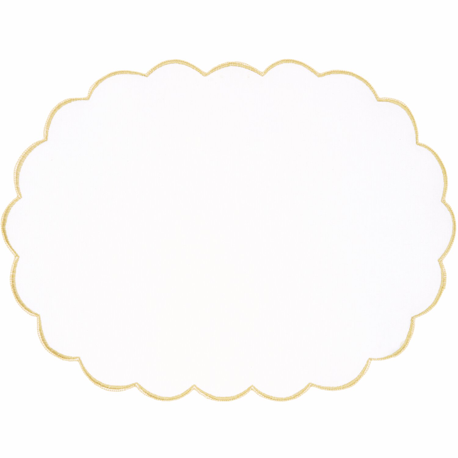 Platzsets oval Gold/Weiß 2 Stück Platzsets oval Gold/Weiß 2 Stück von Rico Design