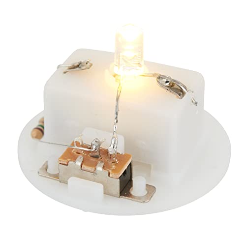 RICO LED-Lämpchen warm-weiß Durchmesser 3,5 cm auf Kunststoff-Unterteil von Rico Design