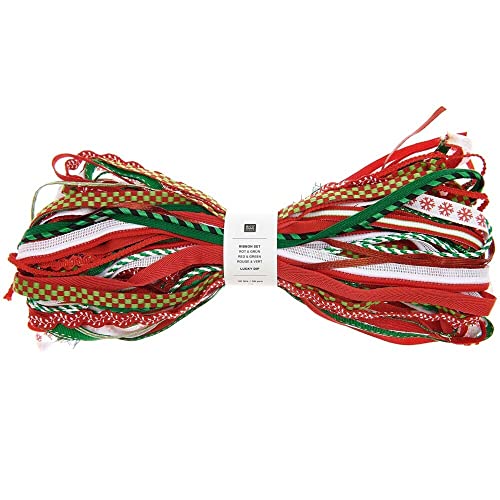 Ribbon Set Lucky dip, rot-grün, 30 Stk, je 1m Ribbon Set Lucky dip, rot-grün, 30 Stk, je 1m von Rico Design
