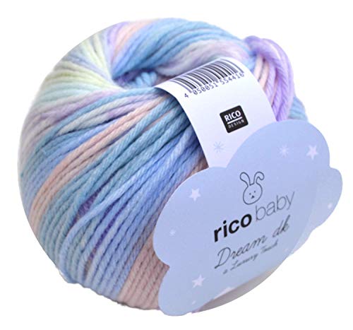 Rico Baby Dream dk Fb. 009, weiche Babywolle mit Farbverlauf zum Stricken & Häkeln von Rico Design