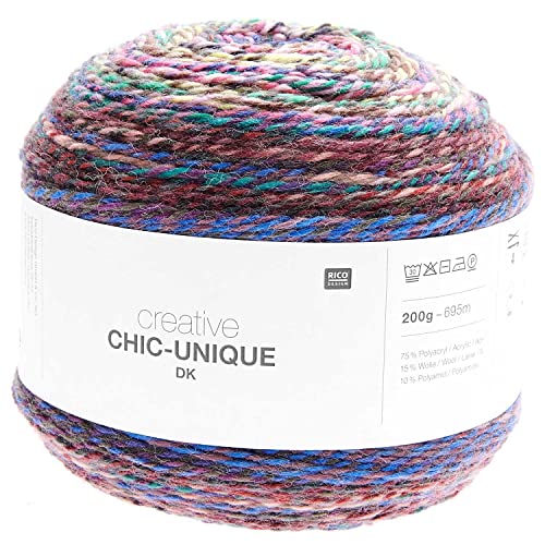 Rico Chic Unique Dk Bobbel Farbverlaufswolle zum Stricken oder Häkeln (04 bubblegum) von Rico Design