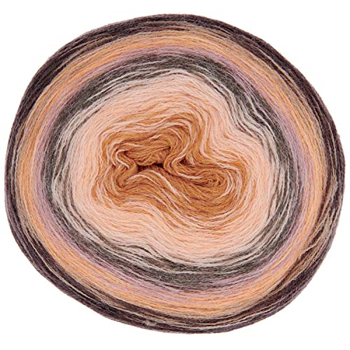 Bobbel Alpaka Wolle Farbverlauf Rico Creative Alpaca Degrade Lucky 8 Color 10, 200g Farbverlaufswolle zum Häkeln oder Stricken von Rico Design