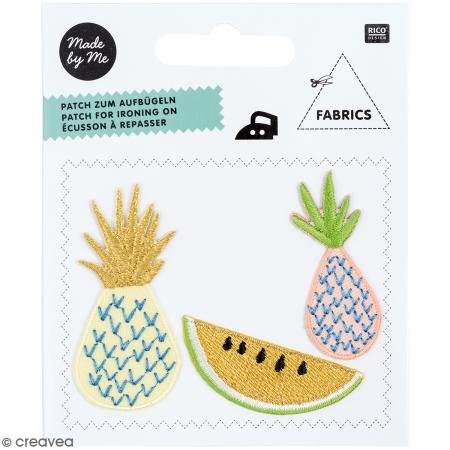 Rico Design 3 Aufnäher zum Aufbügeln, Ananas von Rico Design