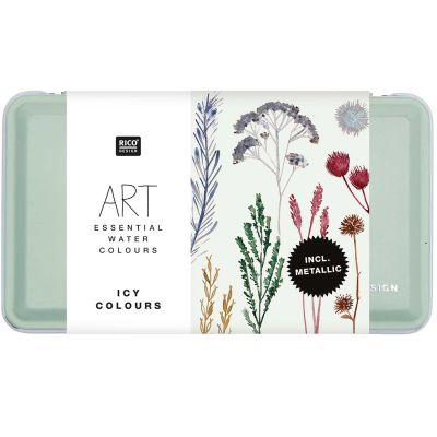 ART Essential Aquarellfarben Icy Colours 12 Farben von Rico Design