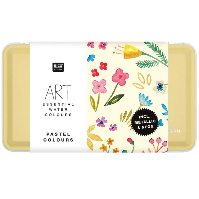 ART Essential Aquarellfarben Pastel Colours 12 Farben von Rico Design