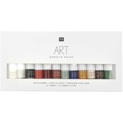 ART Künstler Acrylfarben-Set Erdfarben 12x12ml von Rico Design