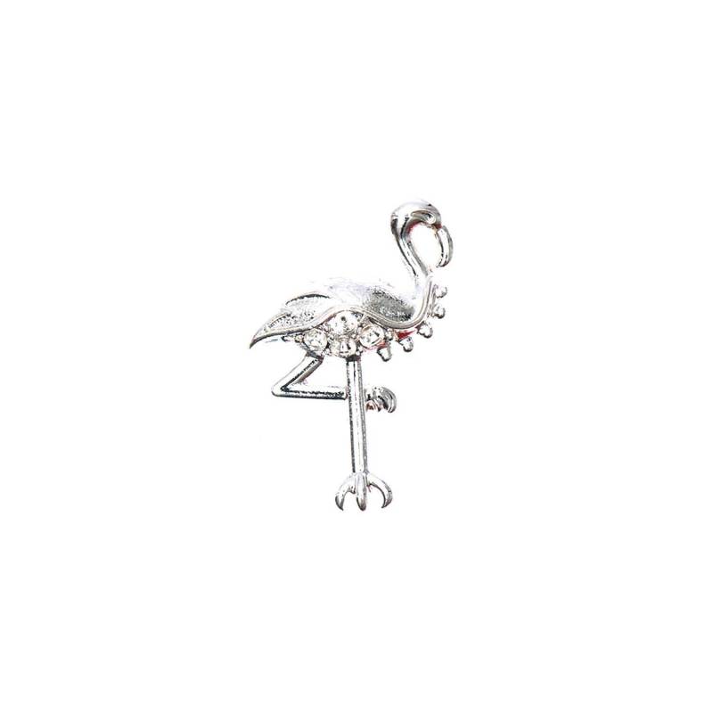 Anhänger Flamingo silber 20x13mm 4 Stück von Rico Design