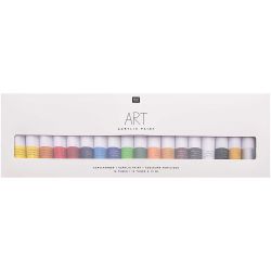 Art Künstler Acrylfarben-Set Basic 18x12ml von Rico Design