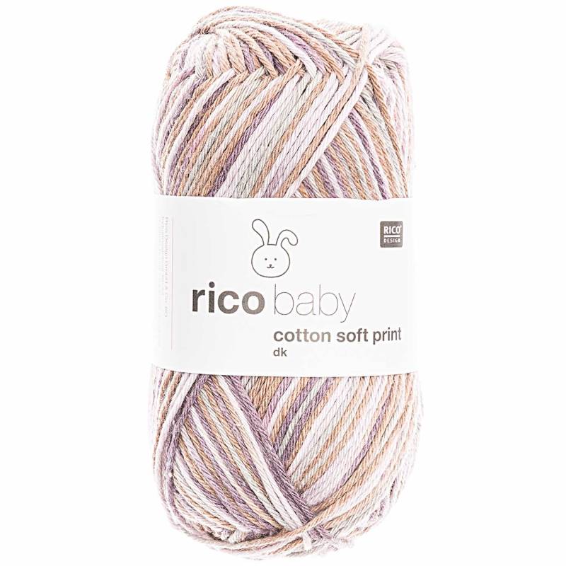 Rico Design Rico Baby Cotton Soft Print dk Flieder-Braun von Rico Design