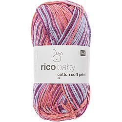 Rico Design Baby Cotton Soft Print dk 50g 125m lila-rot von Rico Design