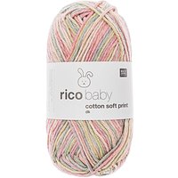 Rico Design Rico Baby Cotton Soft Print dk Petrol/Rosa von Rico Design