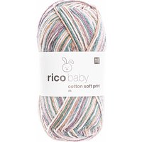 Rico Design Rico Baby Cotton Soft Print dk Petrol-Flieder von Rico Design
