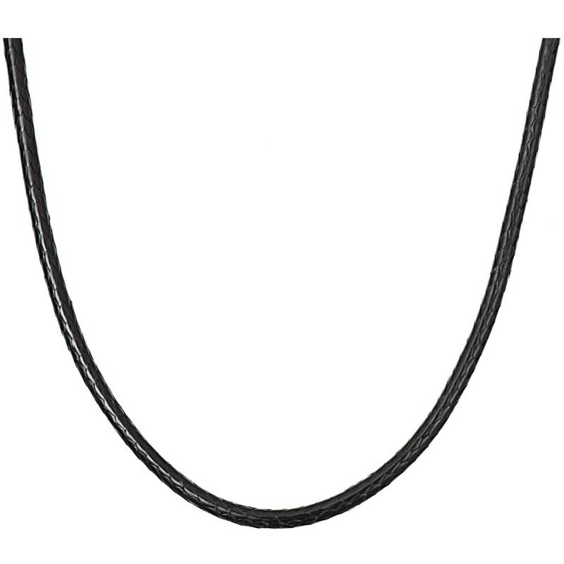 Big Charms Kette Lederoptik Schwarz von Rico Design