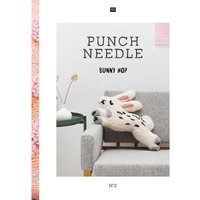 Rico Design Buch Punch Needle No. 2 Bunny Hop von Multi