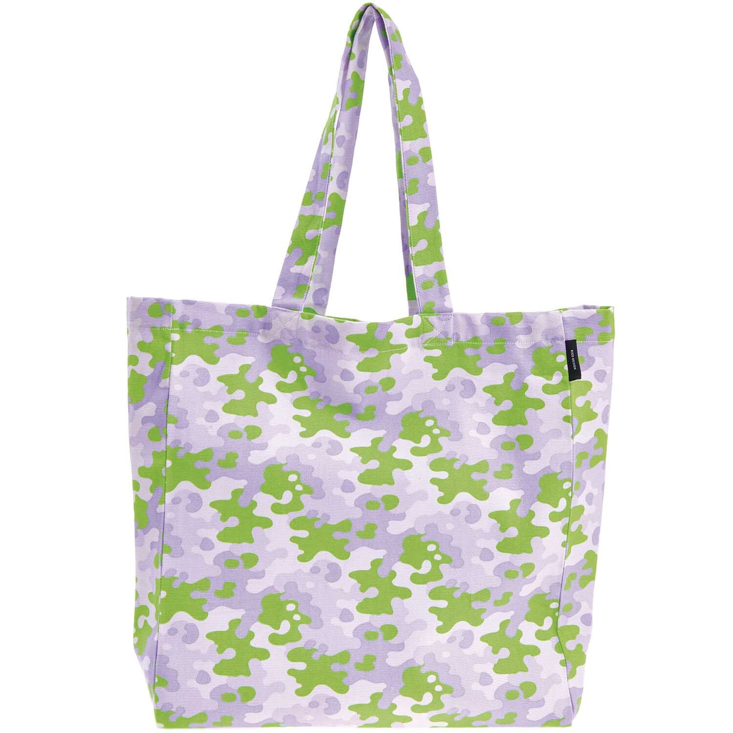 Rico Design Canvasshopper Camouflage grün 38x40x13cm von Rico Design