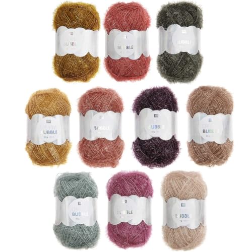 Rico Design Creative Bubble Set, 10 Farben á je 50g (Earthy) von Rico Design