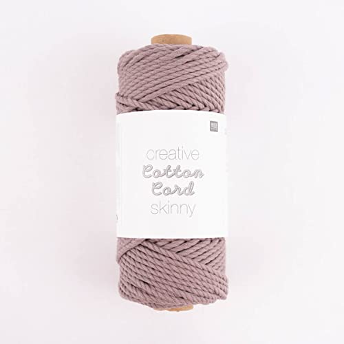 Rico Design Creative Cotton Cord Skinny 190g 55m, Farbe:008 Taupe von Rico Design