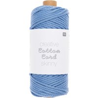 Rico Design Creative Cotton Cord Skinny - Blau von Blau