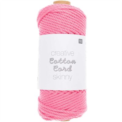 Rico Design Creative Cotton Cord skinny Makramee-Garn 190g 55m pink von Rico Design