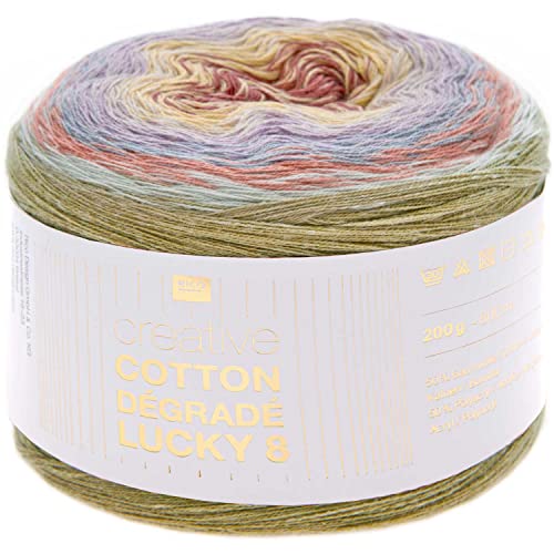 Rico Design Creative Cotton Dégradé Lucky 8 200 g, 800 m Red/Lilac Rico Design Creative Cotton Dégradé Lucky 8 200 g, 800 m Red/Lilac von Rico Design
