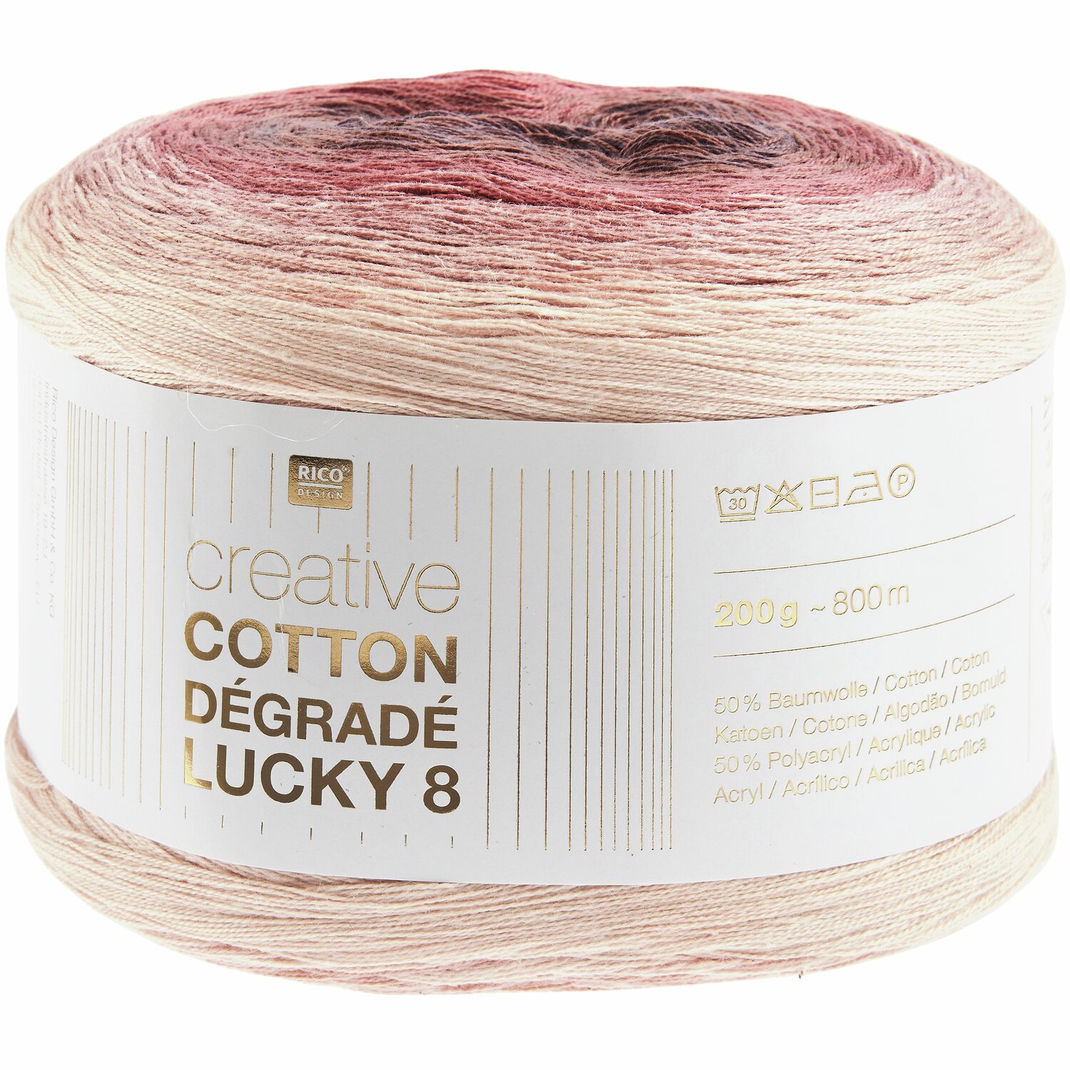 Rico Design Creative Cotton Dégradé Lucky 8 Beere Rico Design Creative Cotton Dégradé Lucky 8 Beere von Rico Design
