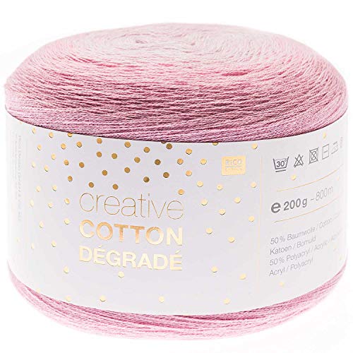 Rico creative Bobbel Cotton Dégradé Fb. 003, 200g Bobbel mit dezentem Farbverlauf, ca. 800m Farbverlaufsgarn Rico creative Bobbel Cotton Dégradé Fb. 003, 200g Bobbel mit dezentem Farbverlauf, ca. 800m Farbverlaufsgarn von Rico Design