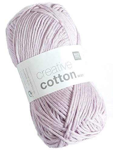 Rico Design Creative Cotton aran 50 g ca. 85 m Wolle Wollschnur Häkelwolle Häkeln Basteln Knäuel Violett von Rico Design