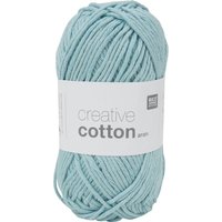 Rico Design Creative Cotton aran - Eisblau von Blau