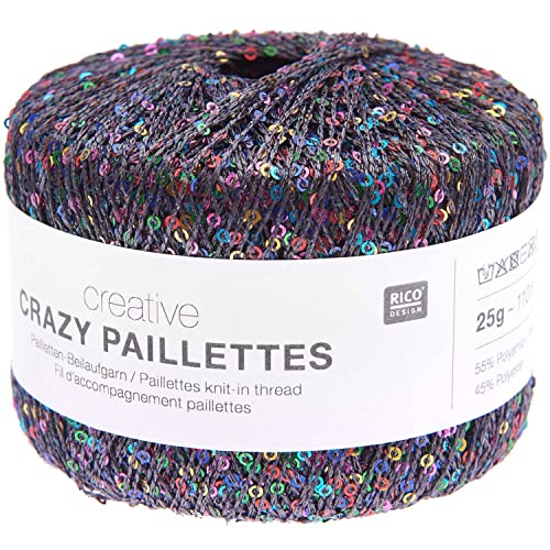 Rico Design | Creative Crazy Paillettes | anthrazit von Rico Design