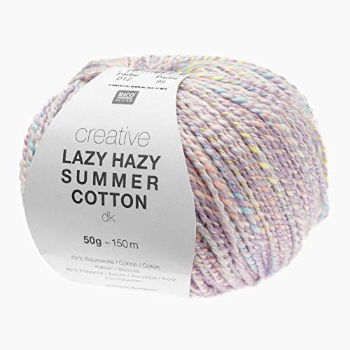 Rico Design Creative Lazy Hazy Summer Cotton DK, 50 g, ca. 145 m Flieder von Rico Design