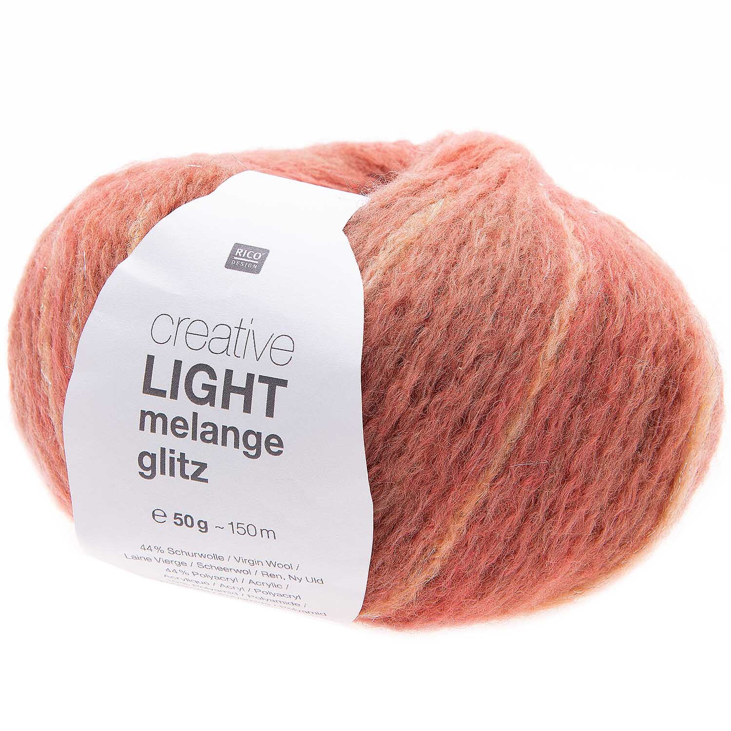 Rico Design Creative Light Melange Glitz 50g 150m rot Mix Rico Design Creative Light Melange Glitz 50g 150m rot Mix von Rico Design