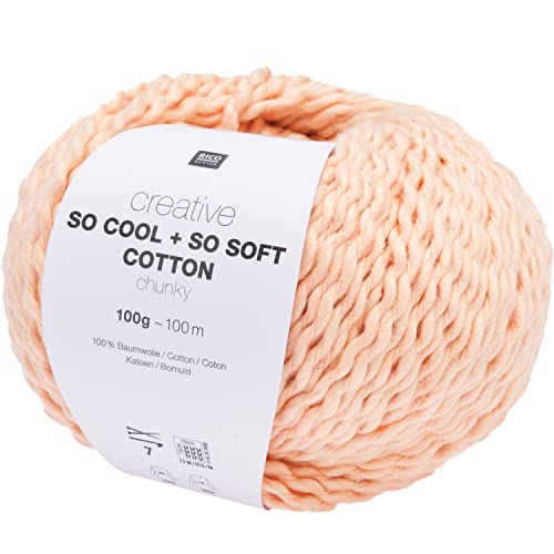 Rico Design Creative So Cool + So Soft Cotton Chunky, 100 g, ca. 100 m Buttercreme von Rico Design