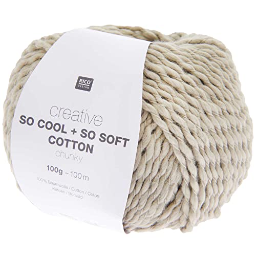 Rico Design Creative So Cool + So Soft Cotton Chunky, 100 g, ca. 100 m Staub Staub von Rico Design