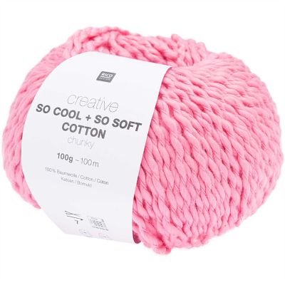Rico Design Creative So Cool + So Soft Cotton chunky 100g 100m pink von Rico Design