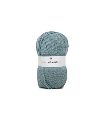 Rico Design Creative Soft Wool Aran Strickgarn, 100 g, Farbe: 24 Blau von Rico Design